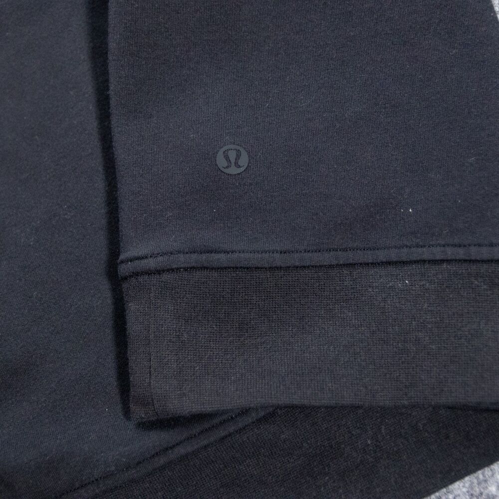 Lululemon City Sweat Pullover Hoodie Men's XL Faded Black Stretch French Terry - Picture 4 of 5